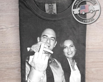 Camiseta Retro Comfort de Elliot Stabler y Olivia Benson, Camiseta de Elliot y Olivia, Camiseta de Law & Order SVU, Camiseta gráfica de los 90, Camisetas de películas de los 90