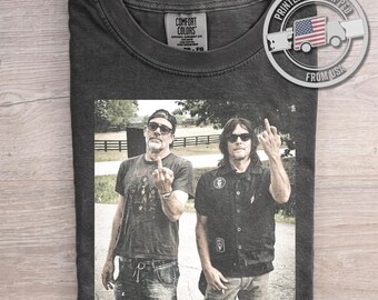 Negan Daryl Dixon Shirt, Vintage The Walking Dead Tee, Comfort Colors Elevator Meme Graphic T-Shirt, Retro Walking Dead Fan Gift