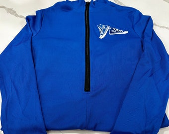 Zeta Jumpsuits Workout Ribbed Long Sleeve Front Zip Sport