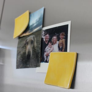Ceramic magnet, Ceramic post-it note, Refrigerator magnets, Clay magnets, Fridge Magnets, Handmade magnets, Post-it note magnet