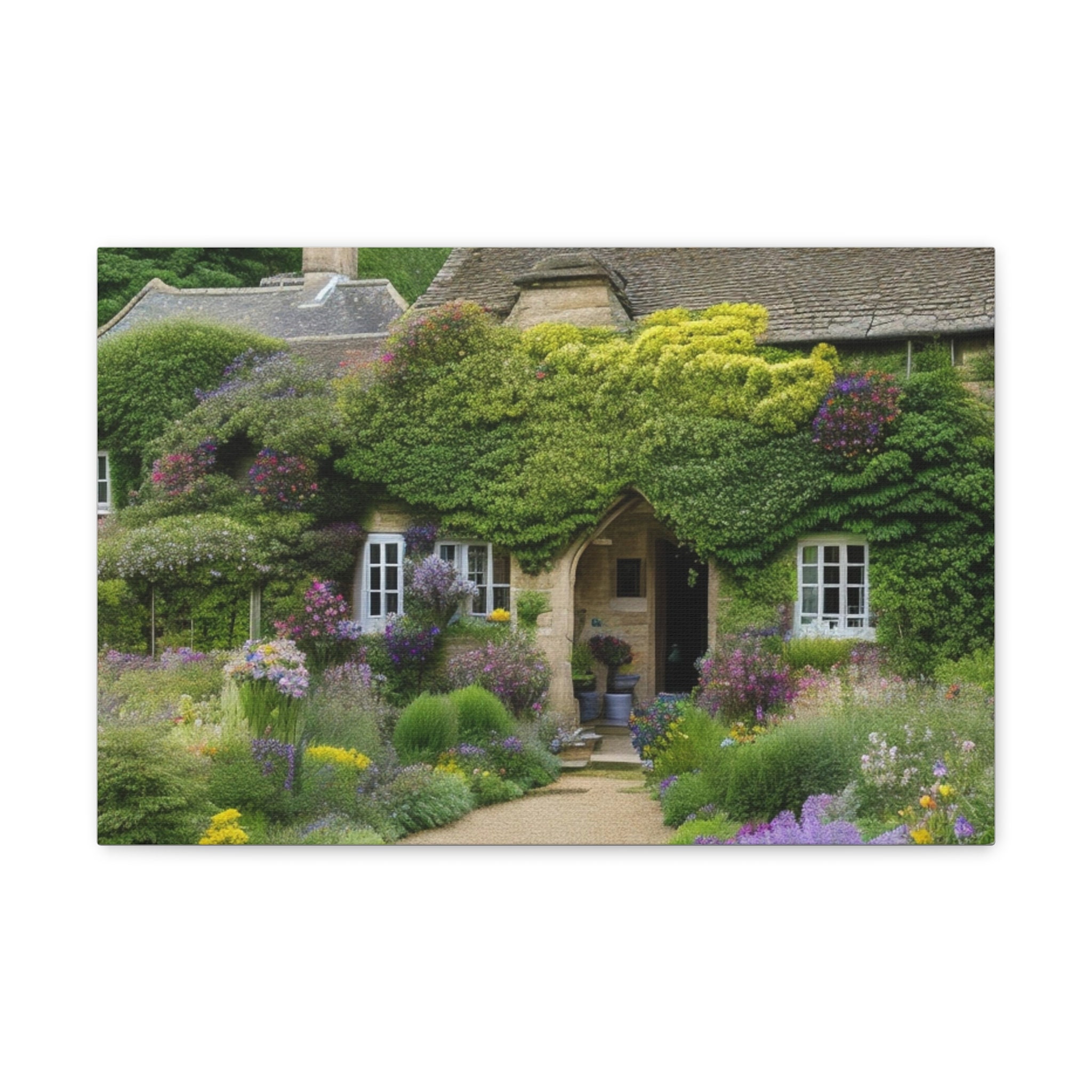 English Cottage Wall Art English Countryside Garden Rustic Village Life ...