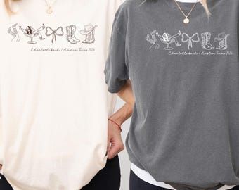 Custome Western Nashville Bachelorette Comfort Colors® Hemden, Country Bach Hemden, Cowgirl Last Rodeo Tee, Nashville Bach T-Shirts