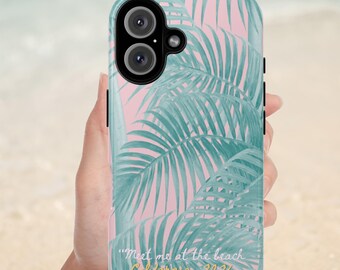 Preppy Photo Phone Case,beachy phone casing,aesthetic phonecase, summer phone casing, pastel phonecase, beach, hibiscus flower case coquette