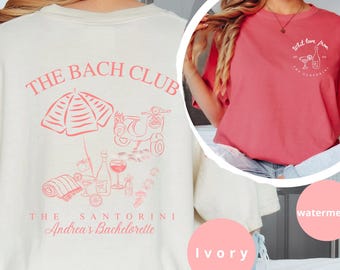 Custom Comfort Colors® Bachelorette Party Shirt, Bride Club Bach Club Shirts, Team Braut Matching, Brautjungfer Gruppe T-Shirt, passendes Gruppen Shirt.