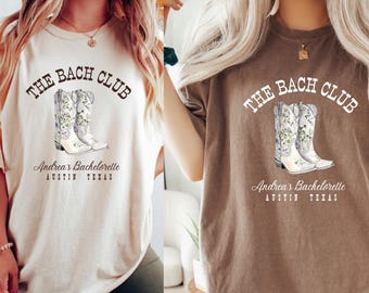 Custome Western Nashville Bachelorette Comfort Colors® Hemden, Country Bach Hemden, Cowgirl Last Rodeo Tee, Nashville Bach T-Shirts