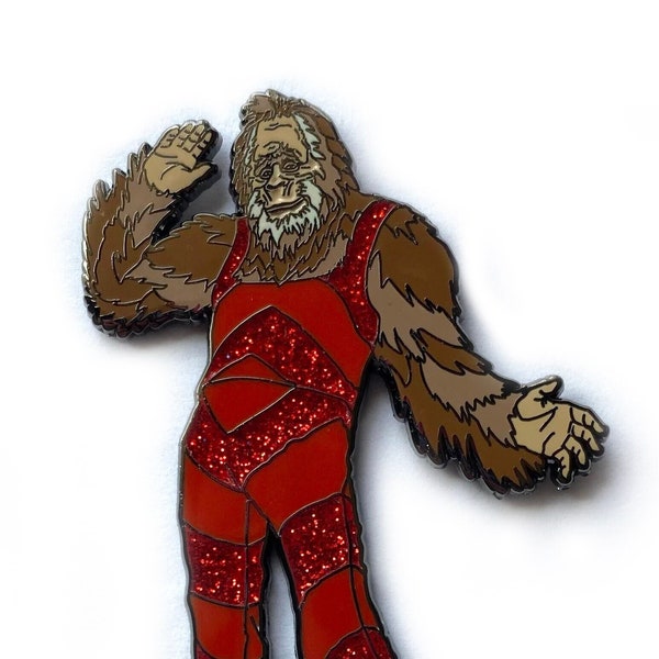 Harry Henderstyles Glitter Hard Enamel Pin, Pop Culture Mashup