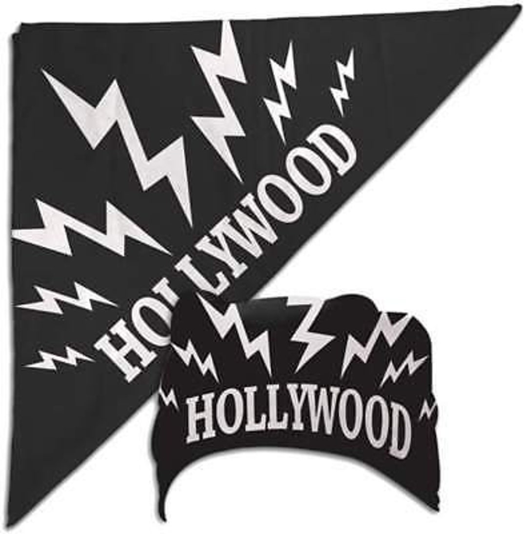 Hulk Hogan Black Hollywood Sparks Bandana New - Etsy