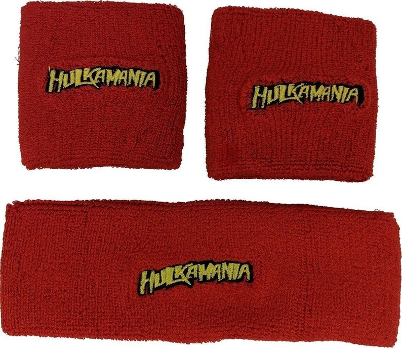 Hulk Hogan Hulkamania 3 Pc Headband Wristband Set Yellow - Etsy