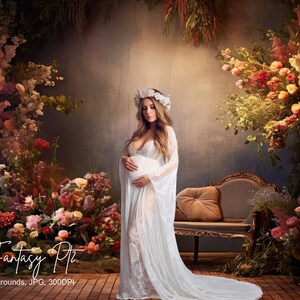 12 fundos fotográficos Floral Fantasy Pt2 com 3 bônus, luxo, moda, modelagem, noiva, maternidade, baile, rico deslumbrante, fantasia, JPG