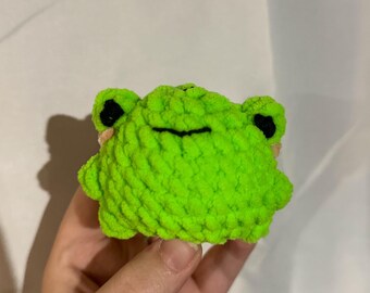 Gehaakte Chonky Frog-sleutelhanger