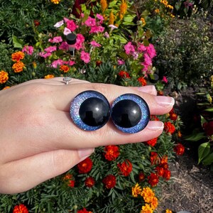 hand painted kawaii style 18-25mm safety eyes for crochet plushies & amigurumi