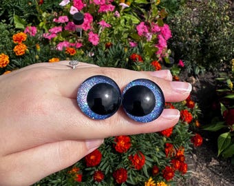 handgeschilderde kawaii-stijl 18-25 mm veiligheidsogen voor gehaakte knuffels en amigurumi