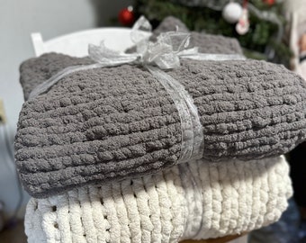 Grof gebreide deken aanpasbaar MADE TO ORDER
