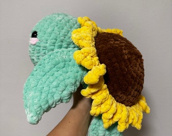 Gehaakte jumbo zeeschildpad knuffel aanpasbaar - MADE TO ORDER