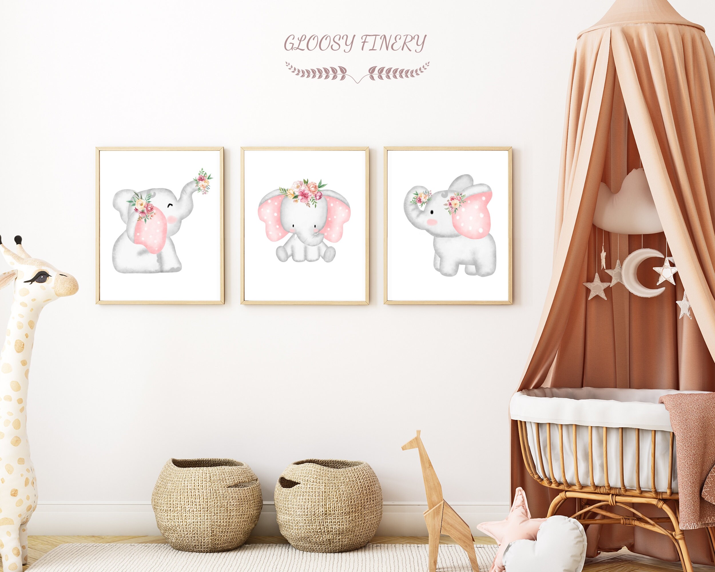 DIGITAL DOWNLOAD Printable Nursery Wall Art, Girls Room Decor, Cute ...