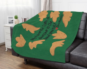 Dino Nuggies Decke, Dino Nuggies werfen, Minky Decke, Dinosaurier Nuggies, Dinosaurier Decke, Dino Decke, Dino werfen, Dinosaurier Geschenk, Dino