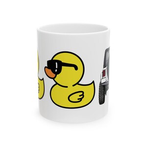 Duck Duck Mug 11oz, Duck Duck Coffee Mug, Ducking Tags Mug, Ducking Mug, Ducks with Tags Mug