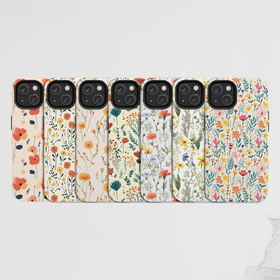 Minimalist Floral iPhone Case, Floral Phonecase, Cute Flowers iPhone Case
