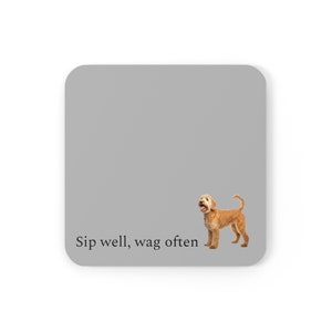 Goldendoodle Dog - Drink Coaster Four Pack - Perfect for Dog Lovers and Pet Enthusiasts!