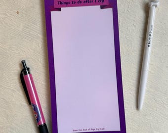 After I Cry Notepad