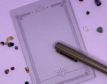 Tarot Notepad, Lilac Stationery, 50 Sheet