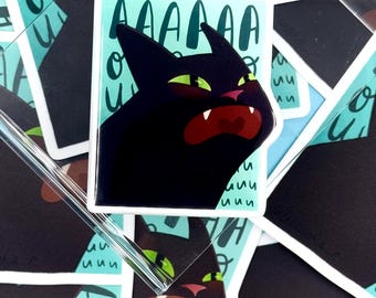 Cat Opera Acrylic Magnet – Cute Fridge Decor