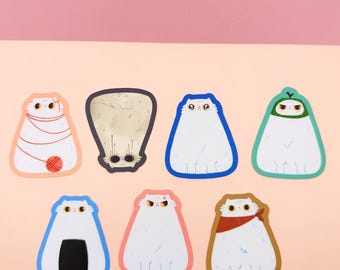 Cloudy Cat Series Stickers – Cute Waterproof Vinyl Decals
