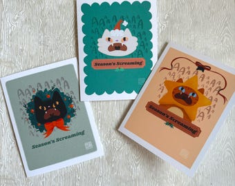 Season's Screaming Holiday Card