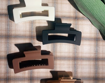 Jumbo Haarspange, Schildkröte Haarspange, Acetat Matte Haarspange, Haarschmuck für sie, Acryl Haarklaue, perfektes Geschenk, Geschenk für sie