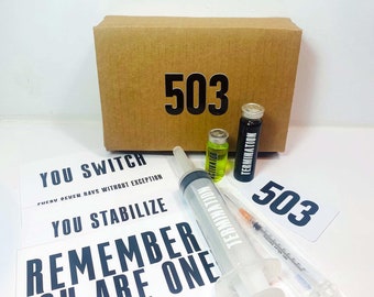 The Substance Activator & Termination Serum Vial Bottles with Syringe and Card Set