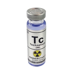 Teknetiumflaska 30ml Prop Replica Radioaktivt Kärnvapenskämt Roligt