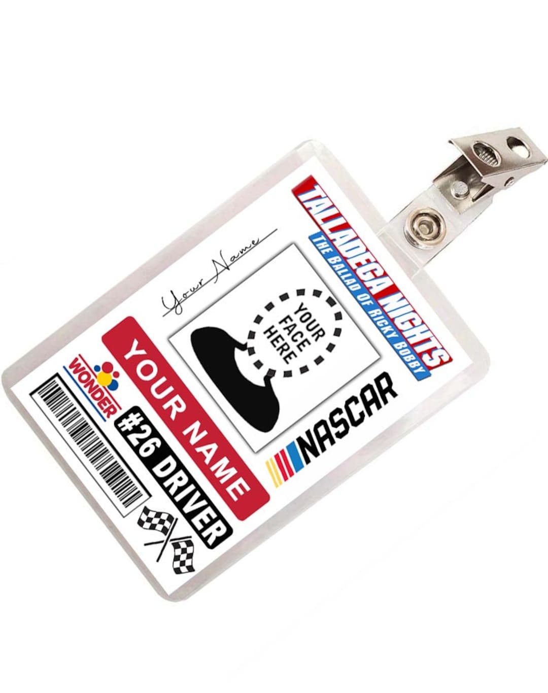 Custom Talladega Nights ID Badge Costume Add Your Name And Picture Etsy custom-talladega-nights-id-badge-costume-add-your-name-and-picture-etsy