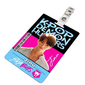 Kpop Demon Hunters Jinu ID Badge PVC Cosplay Costume Halloween - Etsy