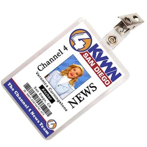 Anchorman Veronica Corningstone ID-Abzeichen