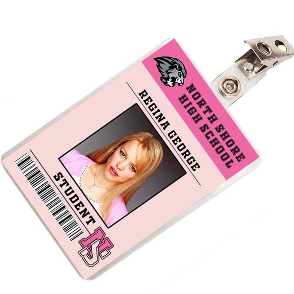 Mean Girls Costume d'insigne d'identification d'étudiant du secondaire Regina George North Shore