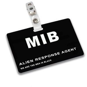 MIB – badge de carte d'identité pour hommes en noir, Costume d'halloween Cosplay