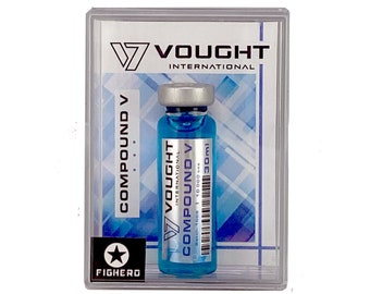 The Boys Compound V Serum Vial Bottle with Display Collectable Box Prop