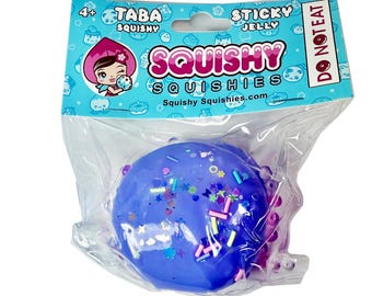 Handmade Taba Squishy - Blue Cake