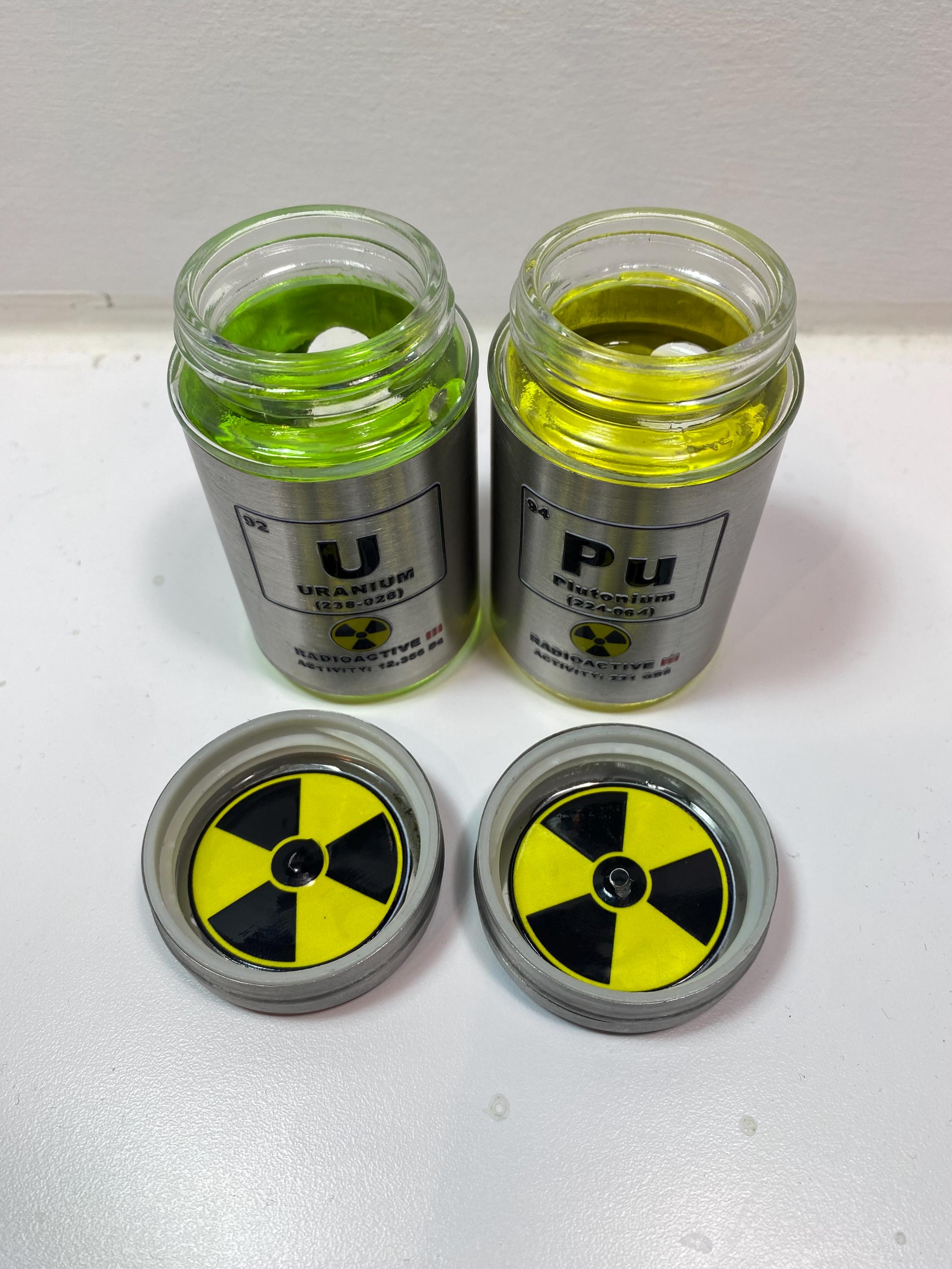 Plutonium Stainless Steel Cylinder 3.2 Inch Prop Replica