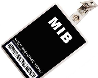 MIB Men in Black ID Badge Cosplay Halloween Costume