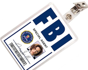X Files Dana Scully ID Badge Costume