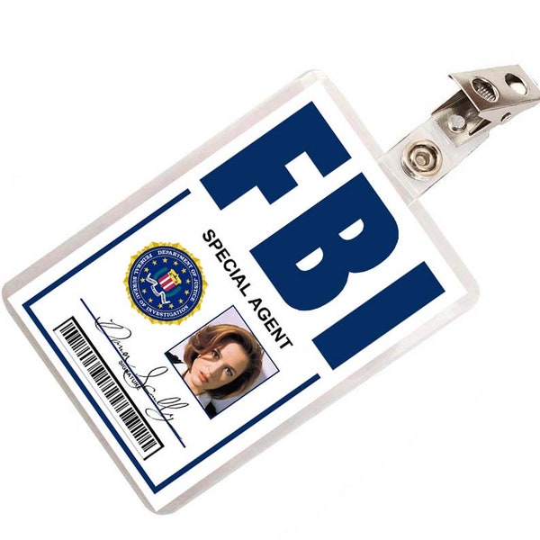 X Files Dana Scully ID Badge Costume