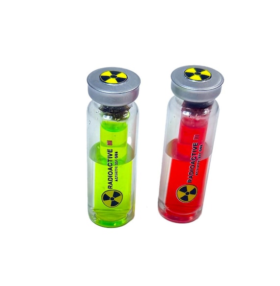Back to the Future Plutonium Vial Prop Replica Radioactive Nuclear