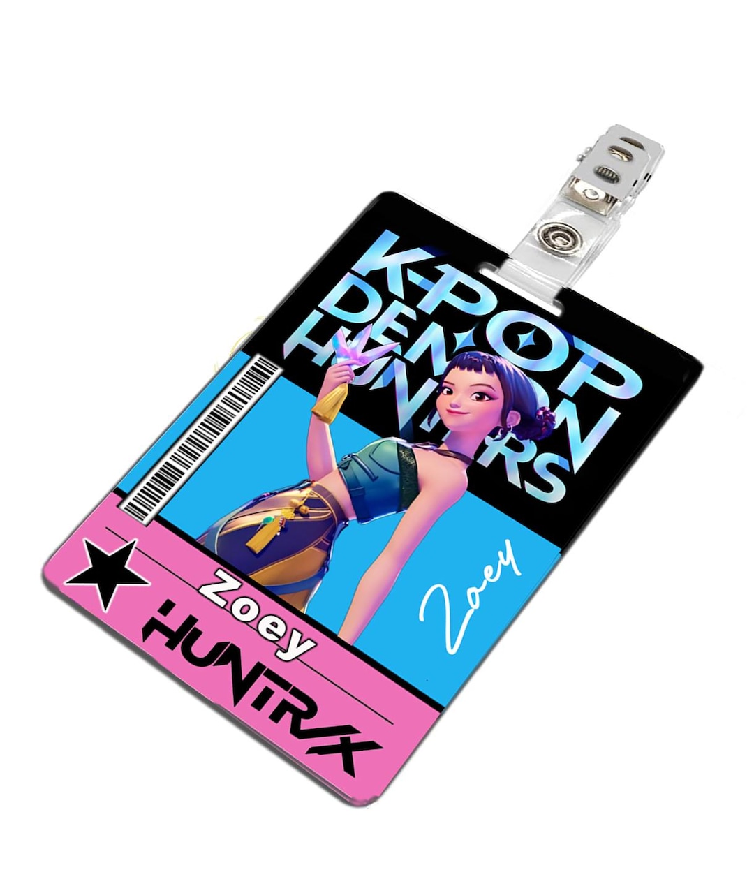 Kpop Demon Hunters Zoey ID Badge PVC Cosplay Costume Halloween - Etsy
