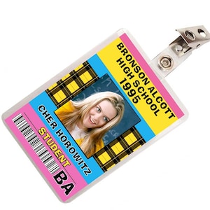 Clueless Cher Horowitz High School Student ID Badge Cosplay Kostuum Naamplaatje