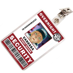 FNAF Five Nights at Freddy's Vanessa Security ID Badge Cosplay Costume
