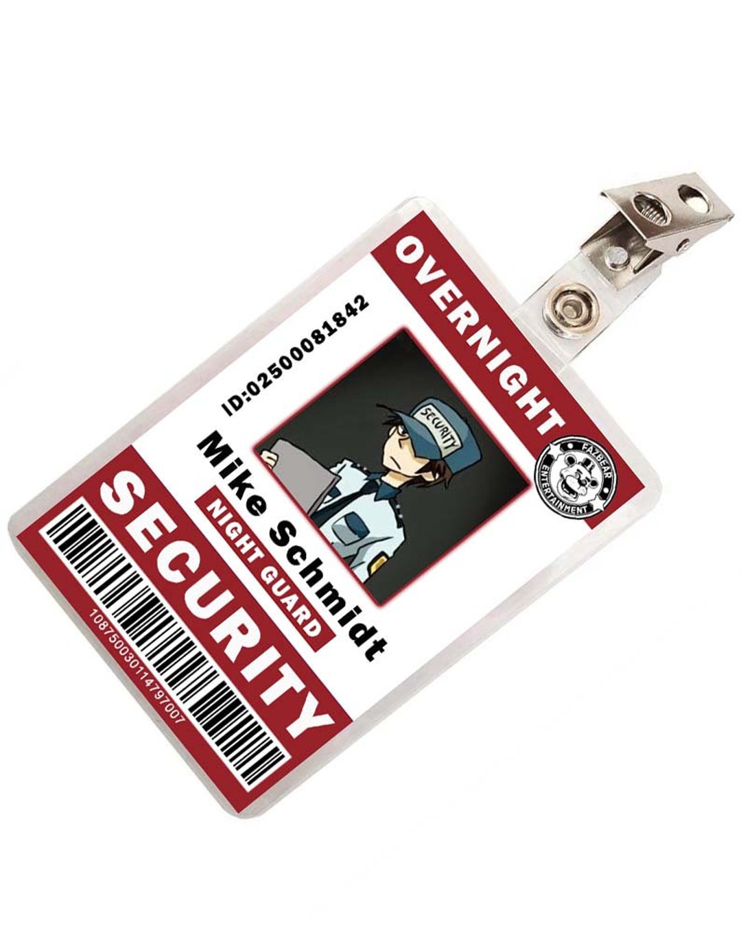 ファイブナイツアットフレディーズ　セキュリティバッジ　レプリカ Five Nights at Freddy's セキュリティバッジレプリカ（シリアル