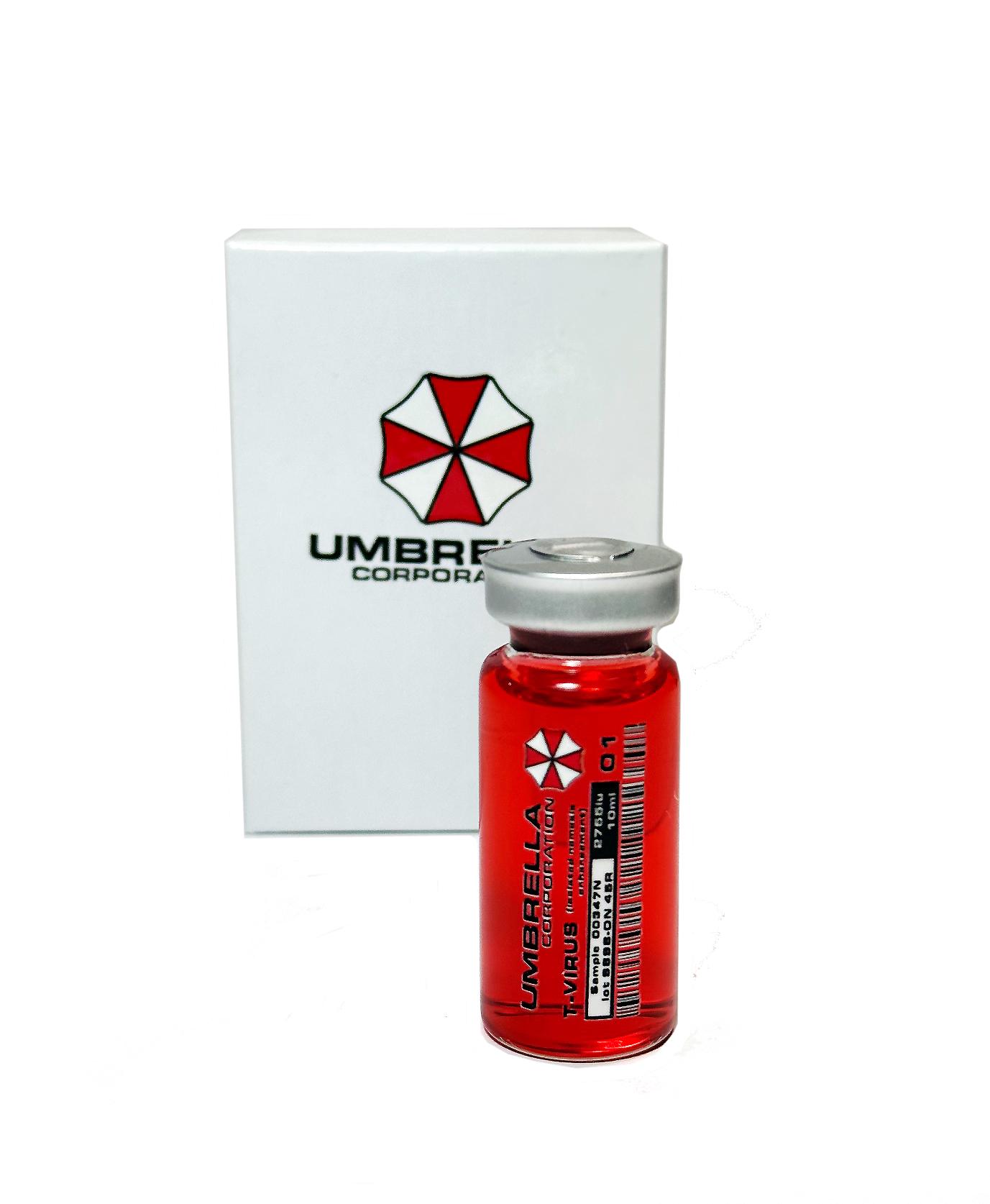 Umbrella Corporation T-virus 01 Vial Bottle Collector Edition With