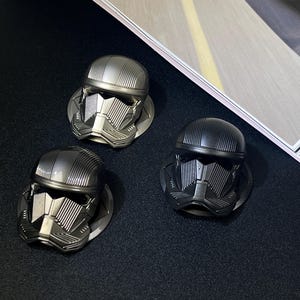 Stormtrooper Star War Alloy Push Start Stop Button Cover, Universal Engine Ignition Switch, Car Interior Decor Start