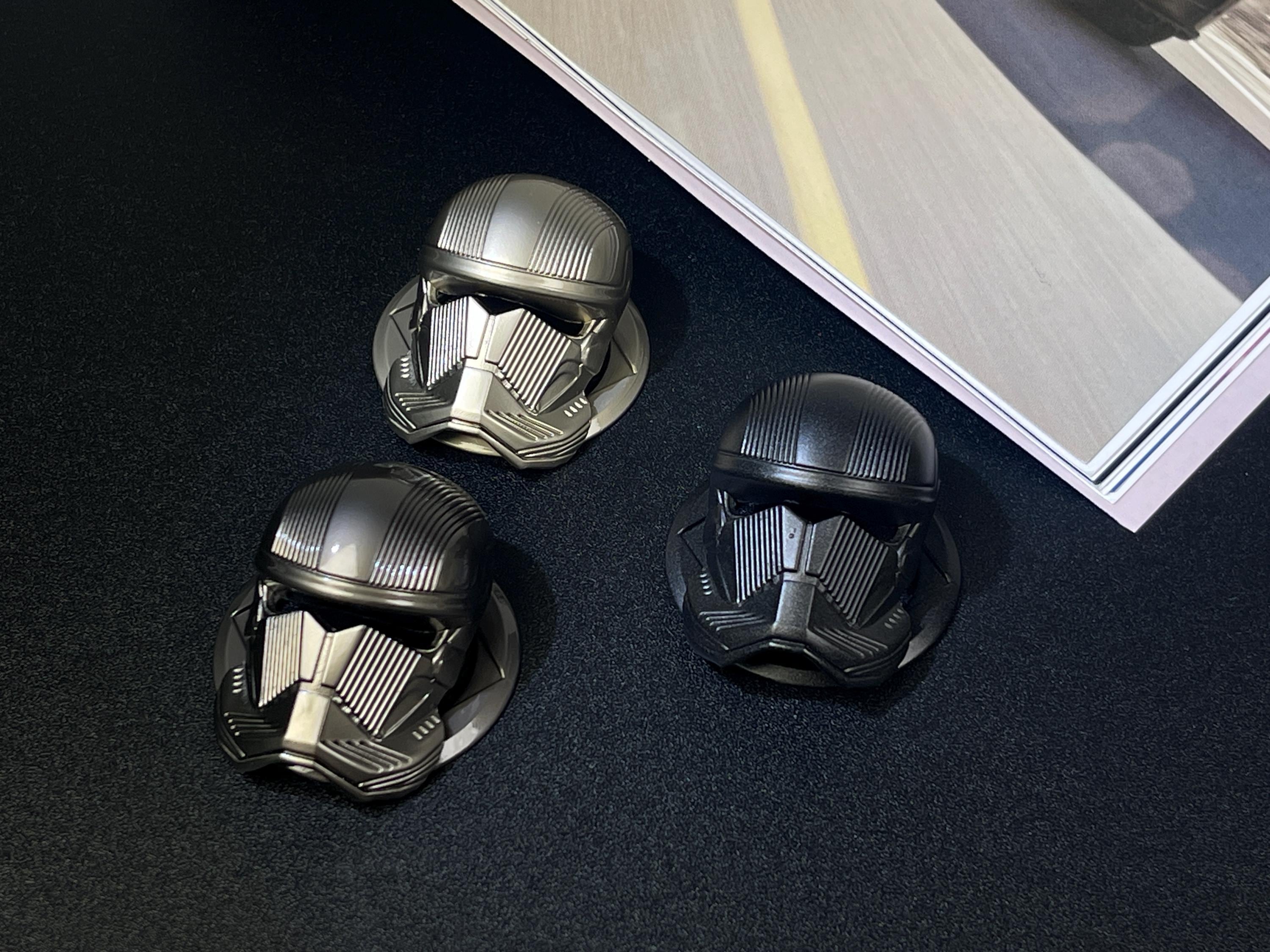 Stormtrooper Star War Alloy Push Start Stop Button Cover, Universal Engine Ignition Switch, Car Interior Decor Start